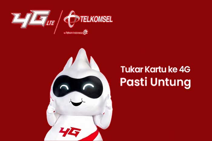Ganti Kartu Seluler Telkomsel ke Jaringan 4G